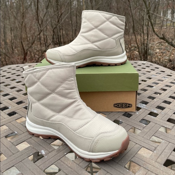 KEEN Terradora II Ankle Pull-On 8.5  Women's Outdoor Waterproof  Taupe Boot New - Picture 3 of 10